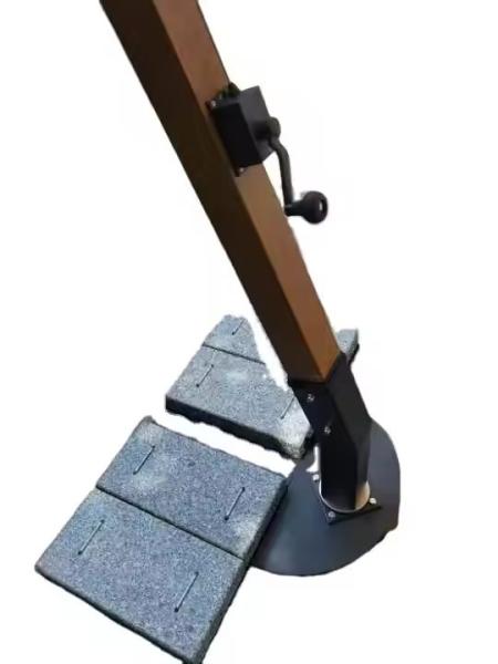 Universal Umbrella Handle for Umbrellas With Wooden or Aluminium Garden Arm 3x3x4 Strong Manual Crank Winch