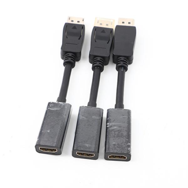 Gold Plated Molded Cable Assembly 4K HDTVI 1.4 2.0 Cable 30AWG For PC TV