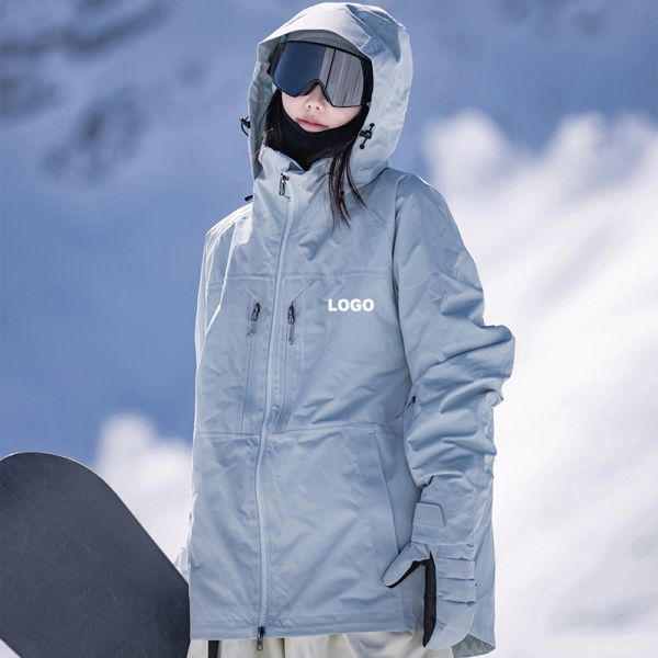 OEM Custom Couple American Style Snowboard Jacket Waterproof Windproof Thick Warm Winter Ski Outer Coat