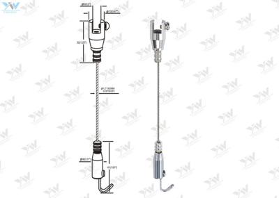 Aircraft Cable Hanging Systems / Adjustable Cable Grippers For Art Displays
