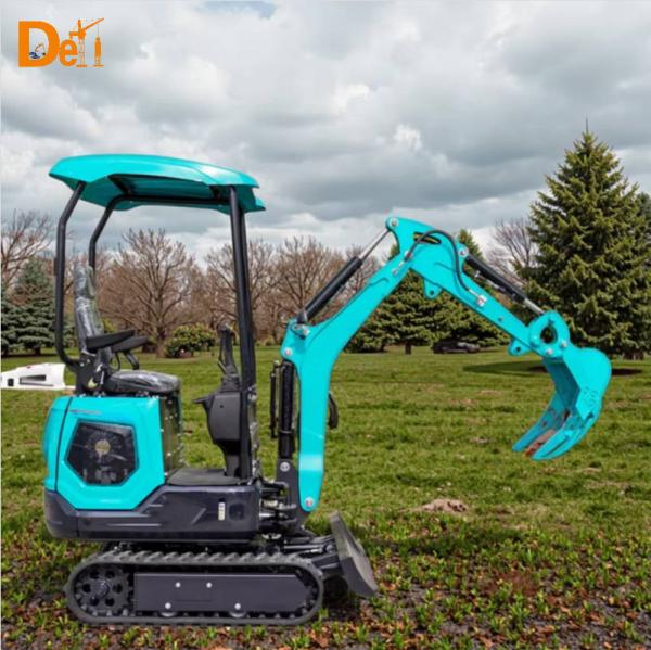 Mini Crawler Excavator 1.2 Ton Small Digger For Building Construction