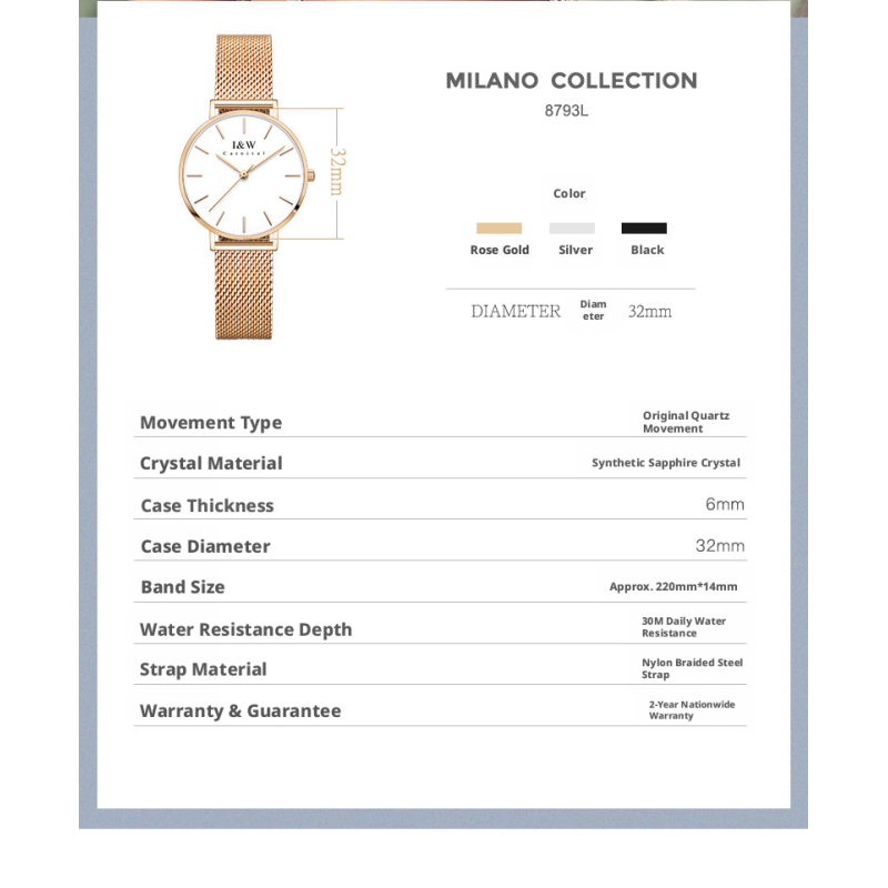 Ultra Thin Minimalist Ladies Quartz Watch Simple Dial Milanese Mesh Metal Strap 3 Colors Elegant Daily Dress Wrist Watch Gift For Women