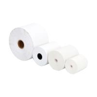 Etiqueta térmica de papel negro rollo de acabado brillante imagen núcleo negro 3 pulgadas
