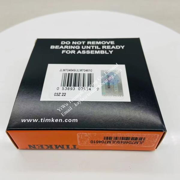 TIMKEN   Tapered Roller Bearing   JLM704649/JLM704610