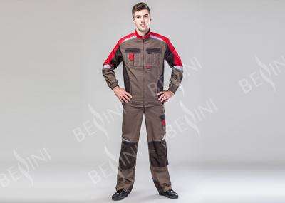 65% Polyester 35% Cotton Protective Work Clothing For Male With Elastic Band