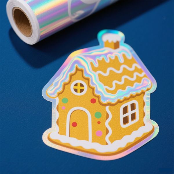 Plastic Printed Self-adhesive Label Stickers Waterproof Special-shaped 3D Holographic Sticker Car Cartoon Children's Educational Sticker