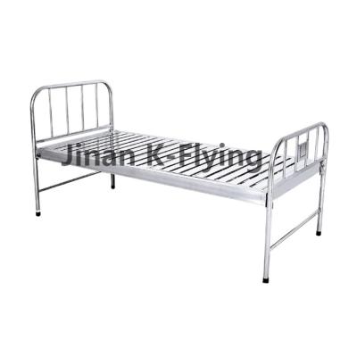 Cama do lar de idosos de 304 SS, cama manual do hospital grosso do corrimão
