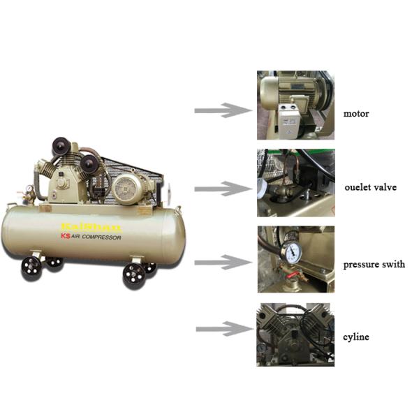 7.5kw 10hp Electric Piston Reciprocating Air Compressor KS100