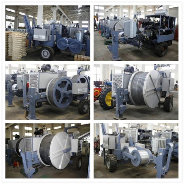 напряжение 14Tons Cummins Engine шнуруя оборудование с немец Rexroth главным мотором проводника OPGW/ADSS