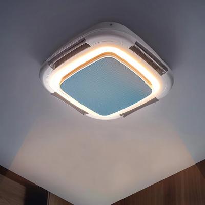 Ventilateurs de plafond haut de gamme sans lame, ventilateur de plafond intelligent moderne avec lumières et télécommande