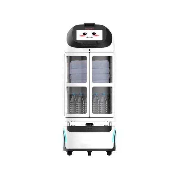 Automatically Hotel Delivery Robot Service Route Intelligent 60kg Net