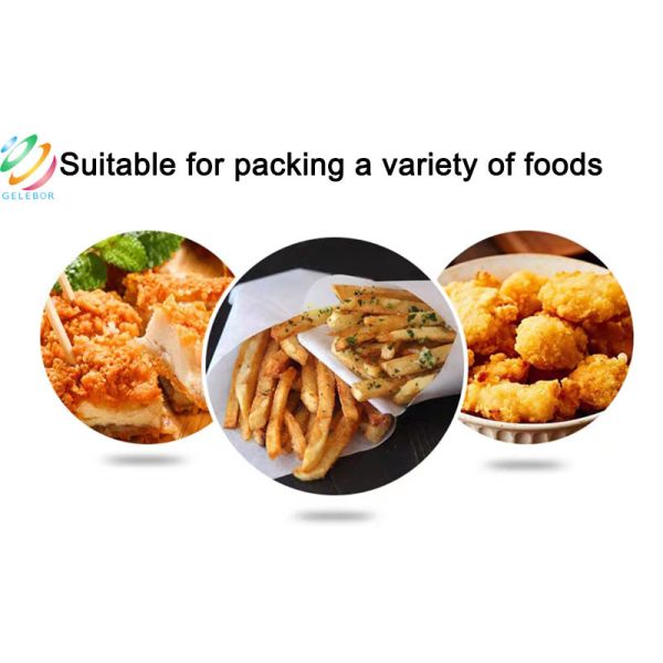 Waterproof Disposable Food Packaging Oilproof French Fries Box