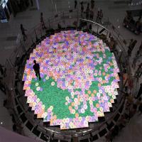 20m Sensor Interactivo Pantalla de azulejos de piso P3.91 Alta presión Indoor LED Display