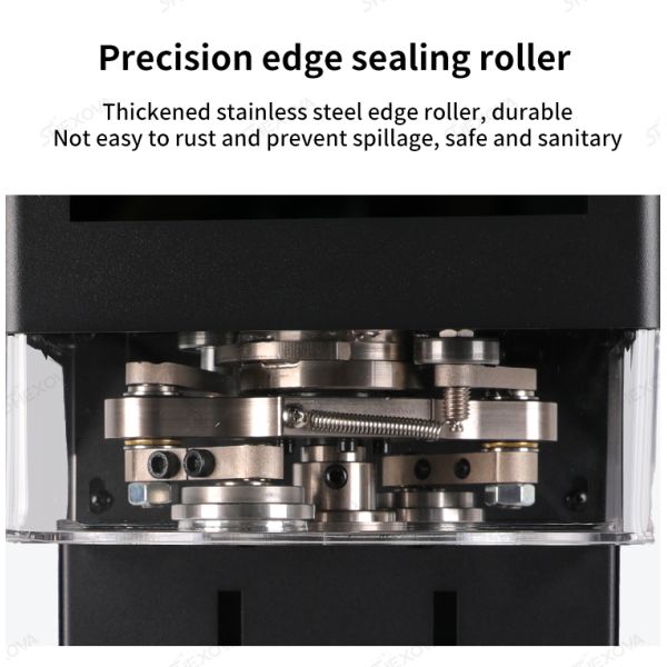 CE Non Rotating Automatic Can Sealer Machine For PET Bottle Can With Touch Screen