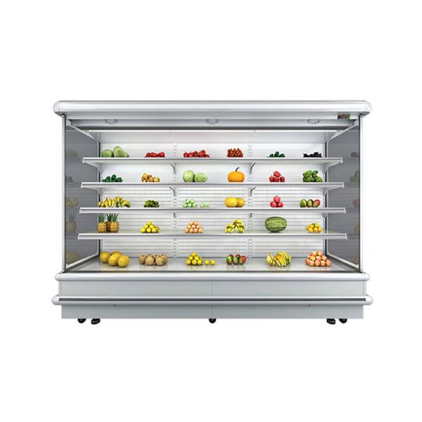 Подгонянный холодильник открытой выкладки холодильника Мулти полок установленный стеной