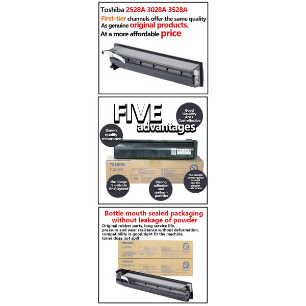 Genuine Toshibas T-5070C-M Toner Cartridge, Compatible with E307, 257 Toner Cartridge, 357, 457, 507SD T5070C Toner Cartridge