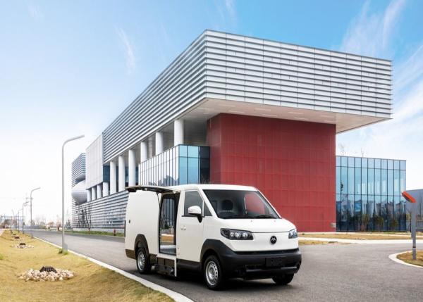 Van de carga elétrica comercial de alta velocidade 220 km de resistência para entrega de transporte