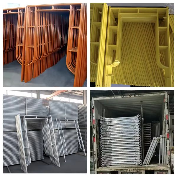 Multi-Color Customizable Galvanized or Painted Steel H Frame Scaffolding with Easy Assembly and Disassembly