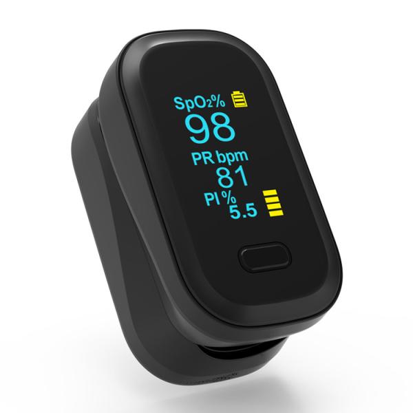 AAA Batteries Powered Smart Oximetro Fingertip Pulse Oximeter