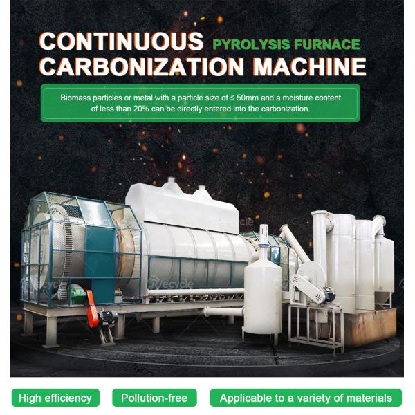15000KG Continuous Waste Tyre Pyrolysis Machine for Pollution-free Rubber Recycling