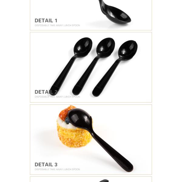 New products 100% food grade PP disposable dessert spoon for dinner