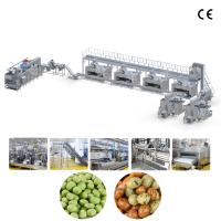 Línea de producción de recubrimiento y horneado de maní con sésamo de 1000 kg/h para maní tostado recubierto en acero inoxidable 304 de grado alimenticio