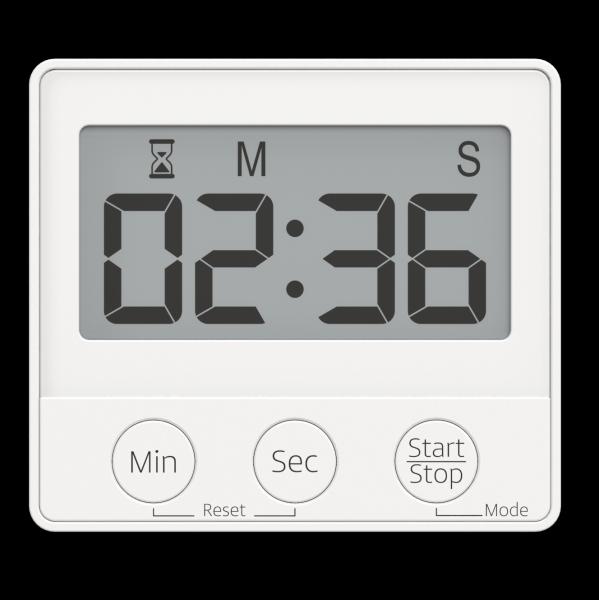 Mini Desktop Digital Clock with Timing Function Plastic Material Eco-Friendly LCD Display 90 Min Countdown
