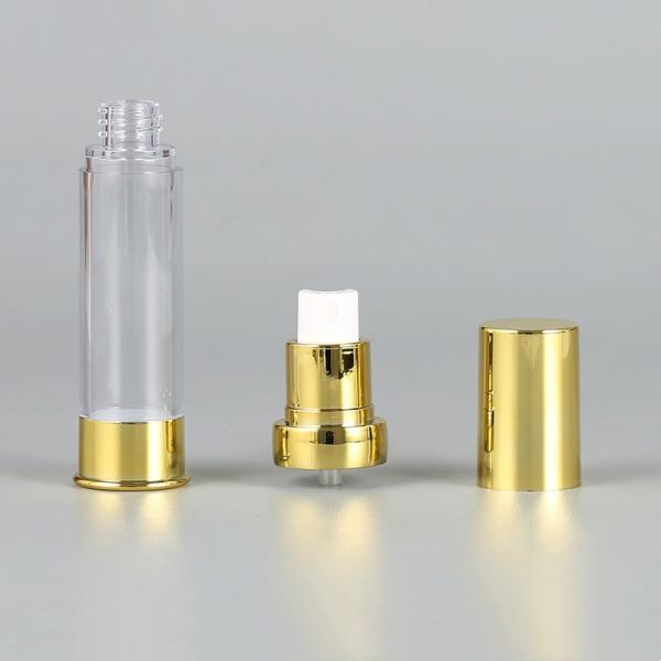 15ml 20ml 30ml Plastic Airless Pump Bottle Transparent Lotion Sprayer Bottle