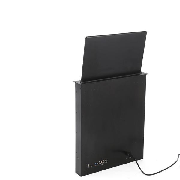 Conference Room Office Table LCD Monitor Lifting Mechanism Implicit LED Screen Display