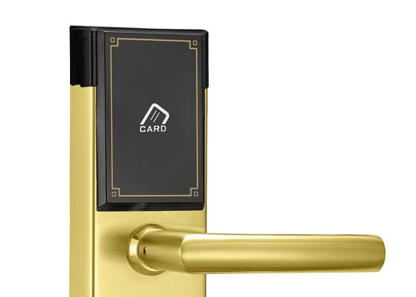 Fermeture de carte électronique numérique en alliage de zinc brossé SUS304 pour la sécurité des chambres d'hôtel