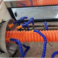 Ligne de production de conduits de câbles ondulés à paroi unique avec extrudeuse à vis unique de 75 mm