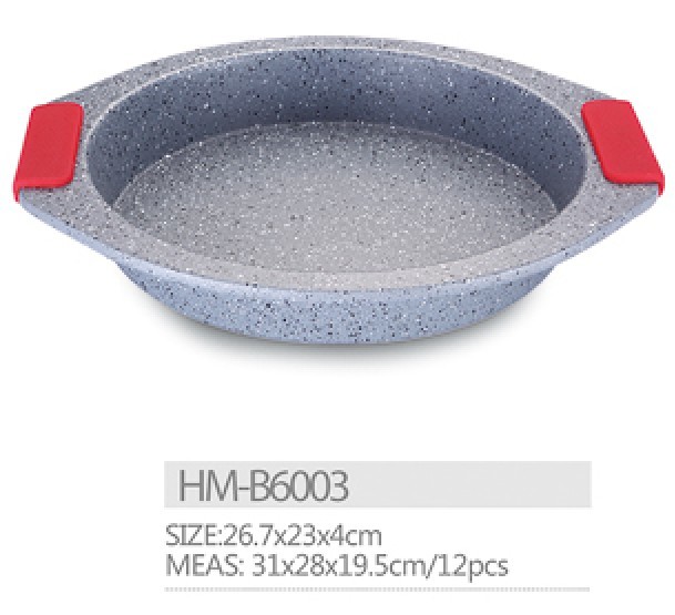 Carbon steel High strength non stick marble coating bread pan cookware bakeware