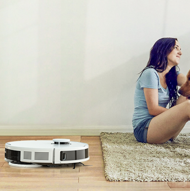 Versatile Robot Vacuum Cleaner With 250L Water Tank  TUYA APP Control