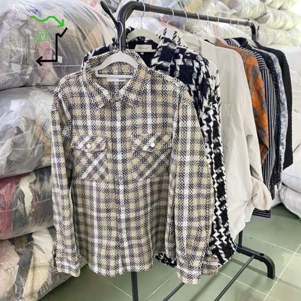 Womens Winter Used T Shirt Long Sleeved All Season Second Hand Clothes Mixed Styles