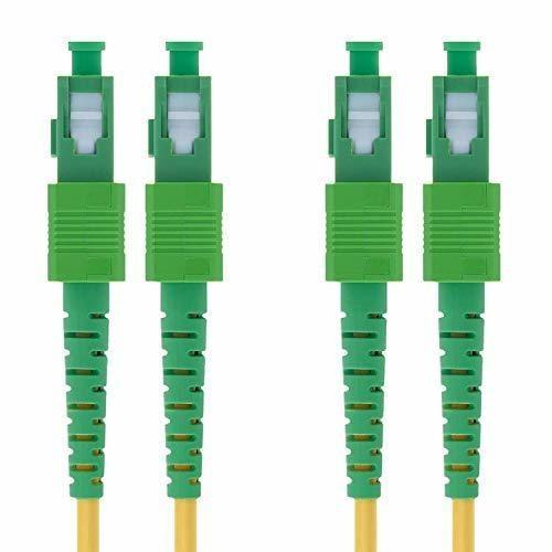 Cabo Patch Cord de Fibra Óptica Monomodo SC para SC 9/125um Amarelo