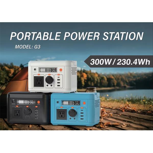 300W 230.4Wh Portable Outdoor Power Station Lifepo4
