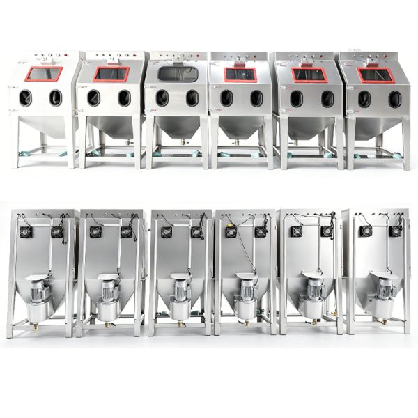 Vapor Blast Cabinet Dustless Water Slurry Blaster for Auto Engine Carbon Deposit Rust Removal Deburring Wet Sandblasting