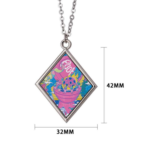 Custom Metal Necklace Fashion Unique Jewelry Necklaces For Heat Transfer Durable