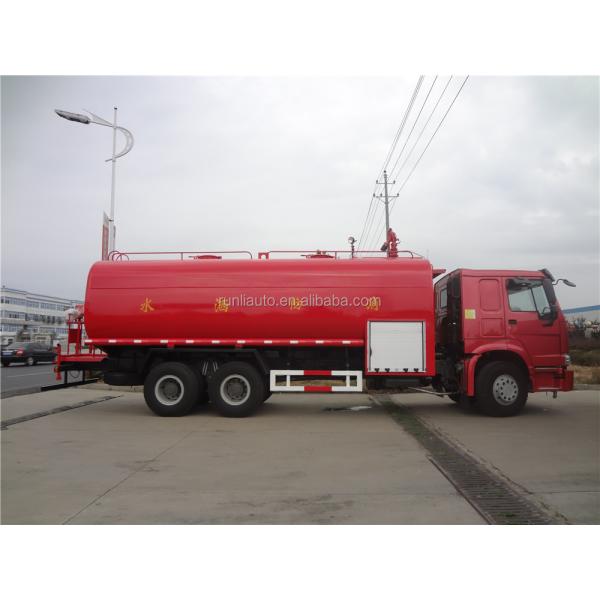 Euro 2 SINOTRUK 6x4 Water Tank Fire Truck 266hp 20cbm Fire Fighting Vehicle