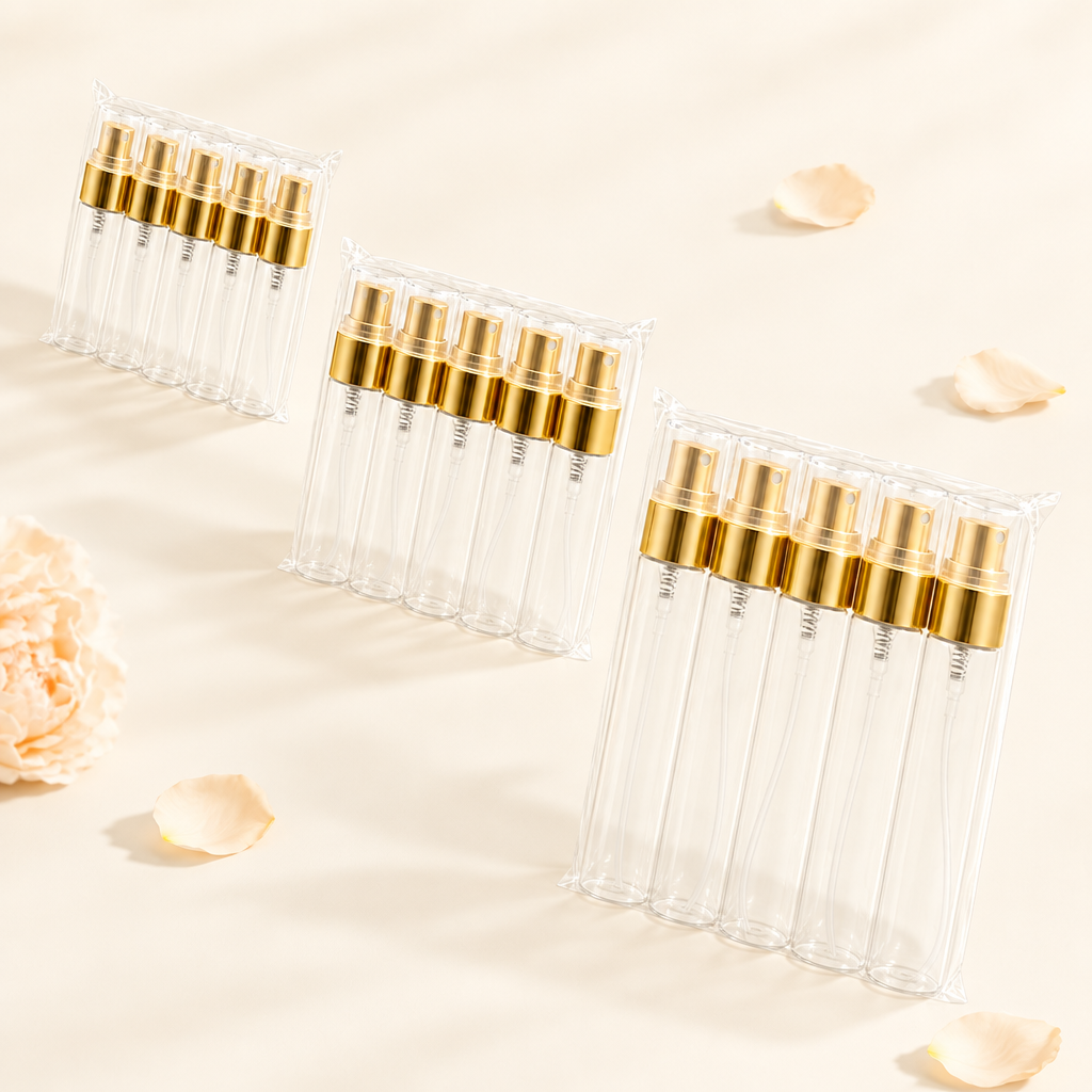 3ml 5ml 10ml Travel Perfume Sample Bottles Empty Glass Spray Cylinder Mini