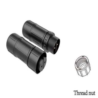 Screw Less Type Waterproof Male Female Connector 25A Max Soldering / Screw Fitting