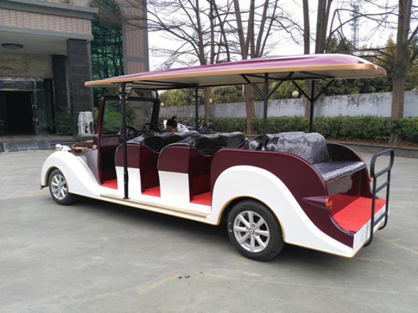 Vintage Electric Passenger Vehicle 8 Seater 48V DC Motor , Max Speed 30km/h
