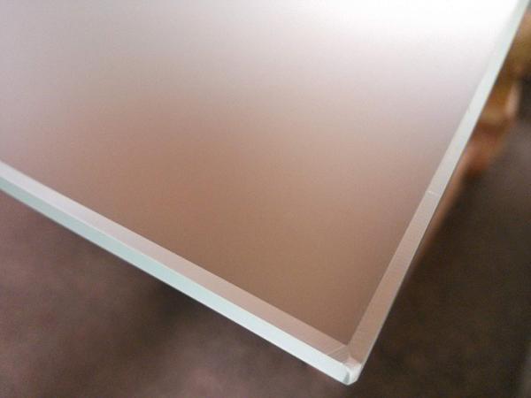 Satin Frosted Shower Tempered Glass 1/4 Easy Cleaning Safety Corners