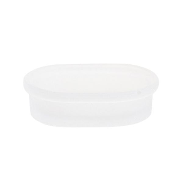 Glass Hotel Home Bath Countertop Set Sustainable Frosted White Vintage