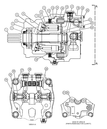 1884164 Barrel Hydraulic Pump Fitting for  322C 324D 325D 330D