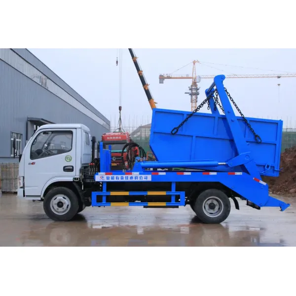 Dongfeng 6cbm Swing Arm Garbage Truck 4X2 Refuse Collection Garbage Collection Vehicle