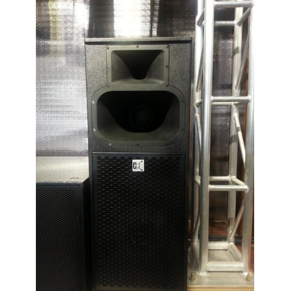 Commercial Passive Pa System 15 Inch Plywood , Passive Pa Speakers Black Paint