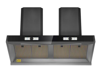 75m3/min Suction Power Touch Panel Commercial Range Vent Hood With Baffle Filter Double Motors CY180-B
