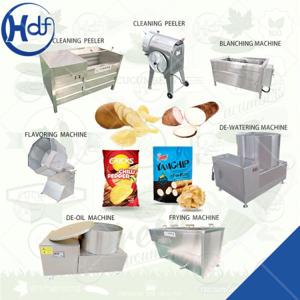 Stainless Steel Small Scale Frozen Potato Chips Making Machine Fryer French Fries Production Line Price