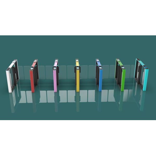 Colorful Super Slim Servo Motor Speed Gates Customizable Color Speed Turnstile Gate